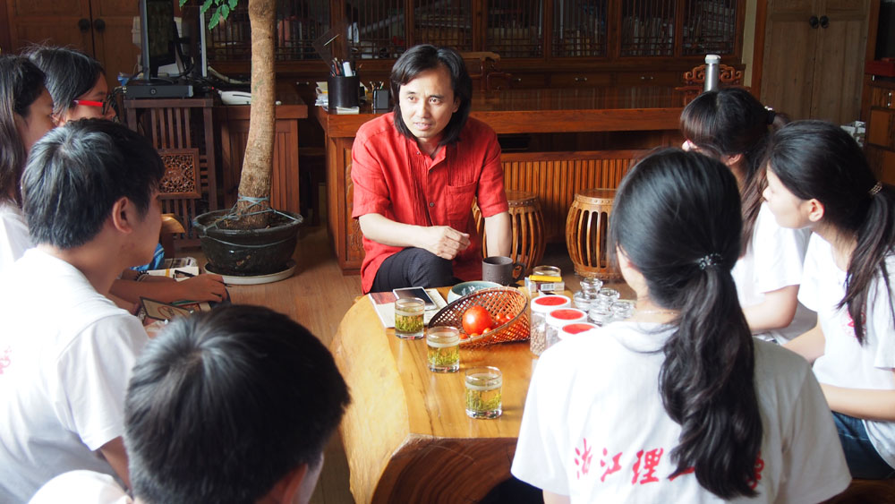 浙江理工大学法政学院暑期实践团访黄小明大师通讯稿及照片7