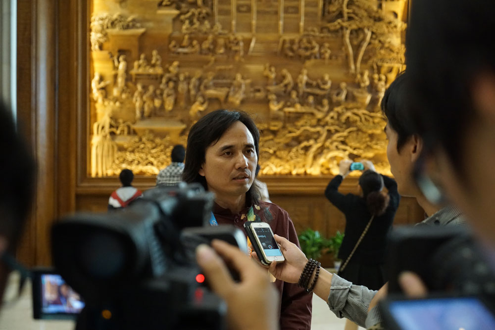 黄小明木雕展馆精彩亮相2014世界工艺文化节15